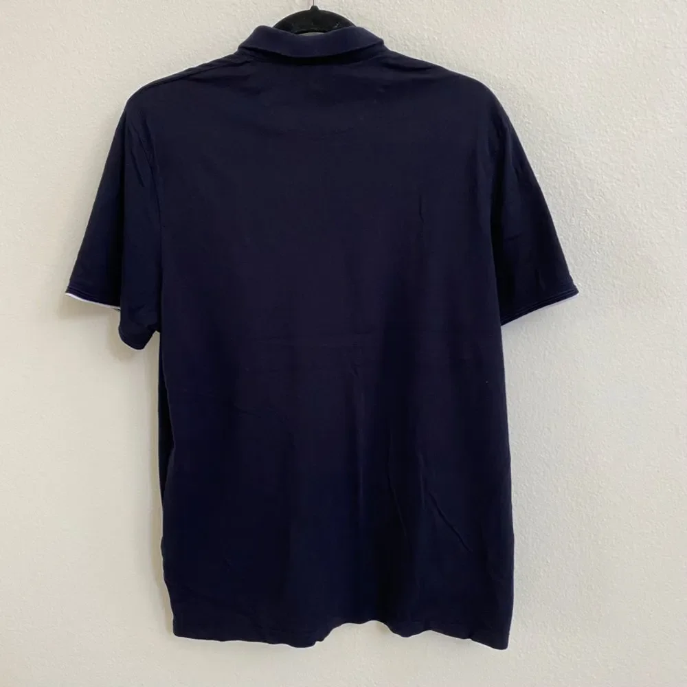 Ted Baker London Derry Flat Knit Polo Shirt Size 6 - Picture 4 of 6